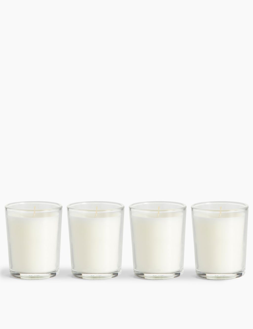 Set of 4 Glass Votive Candles 3 of 3