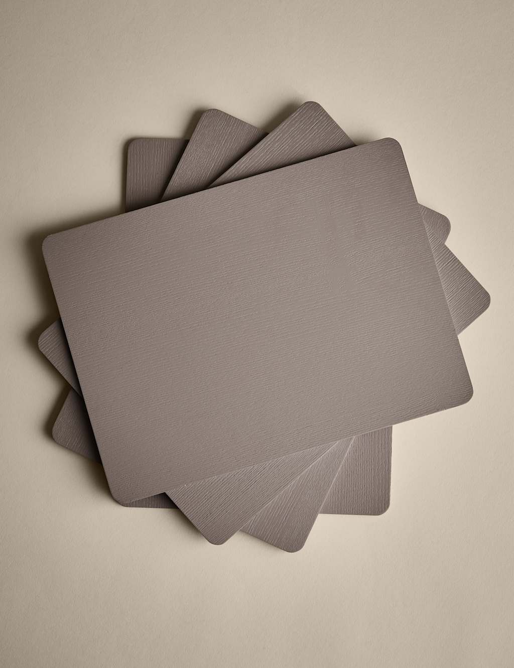 Set of 4 Grey Wooden Placemats M&S Collection M&S