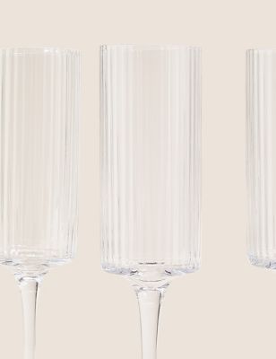 Set of 4 Handmade Celine Champagne Flutes Image 2 of 3