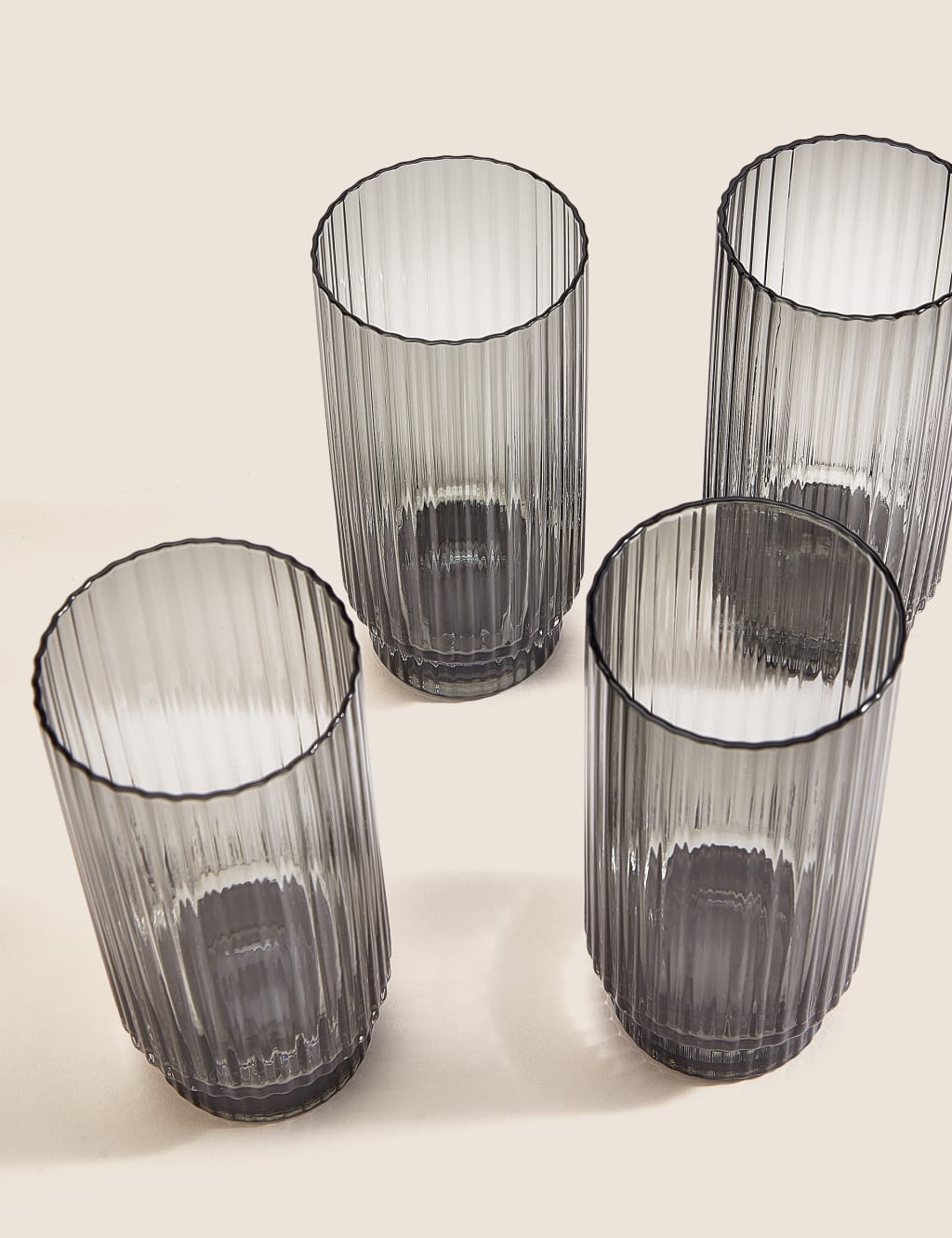 Set of 4 Handmade Celine Highball Glasses M&S Collection M&S