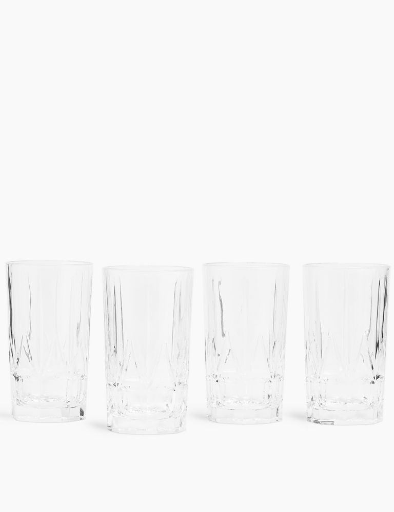 Set of 4 Iris Highball Glasses 1 of 3