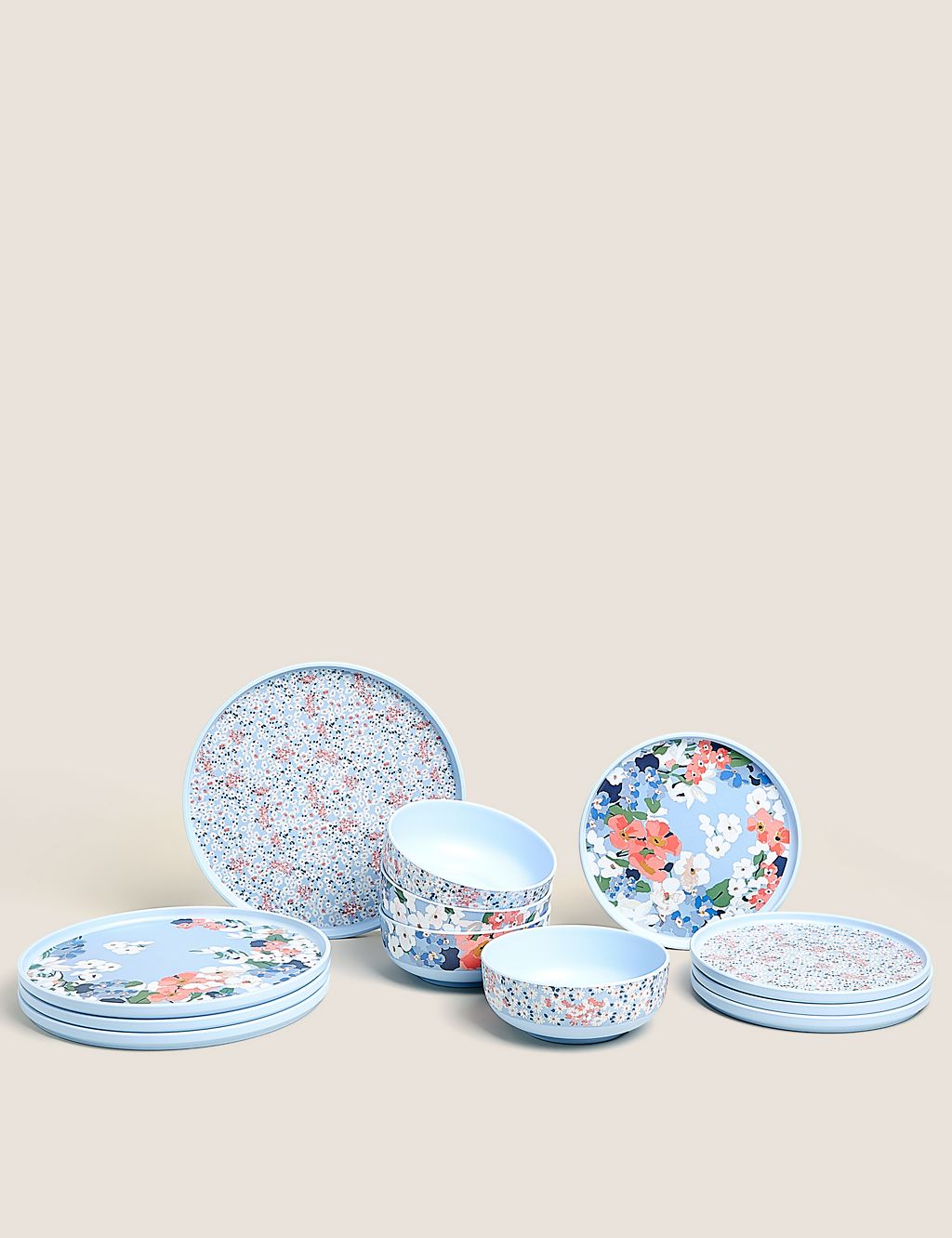 Set of 4 Joules Floral Picnic Side Plates 5 of 6