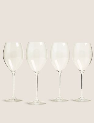 Set of 4 Large White Wine Glasses Image 2 of 6
