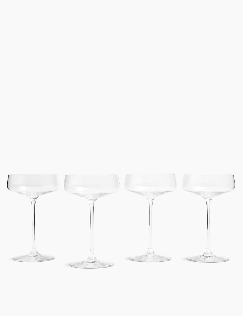 Set of 4 Manhattan Champagne Saucers M&S