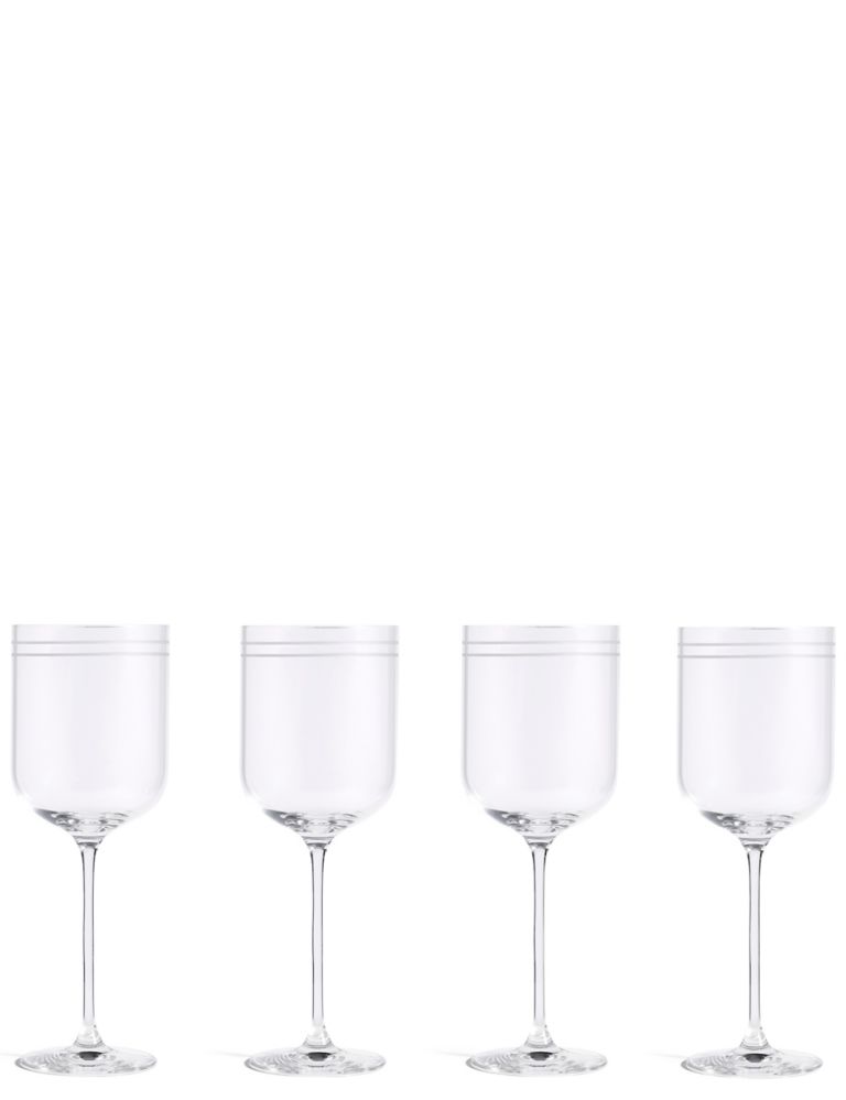 Set of 4 Marlowe Stripe Red Wine Glasses 2 of 4