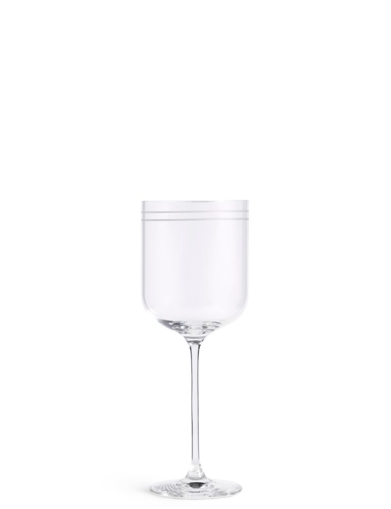 Set of 4 Marlowe Stripe White Wine Glasses 1 of 4