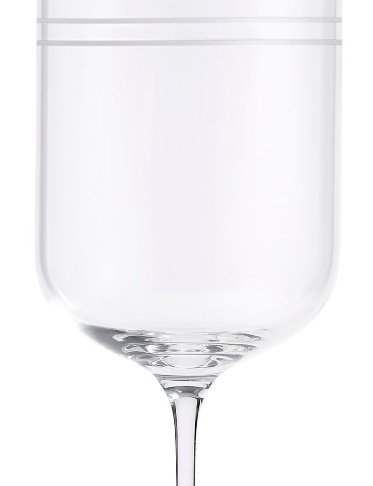 Set of 4 Marlowe Stripe White Wine Glasses 3 of 4
