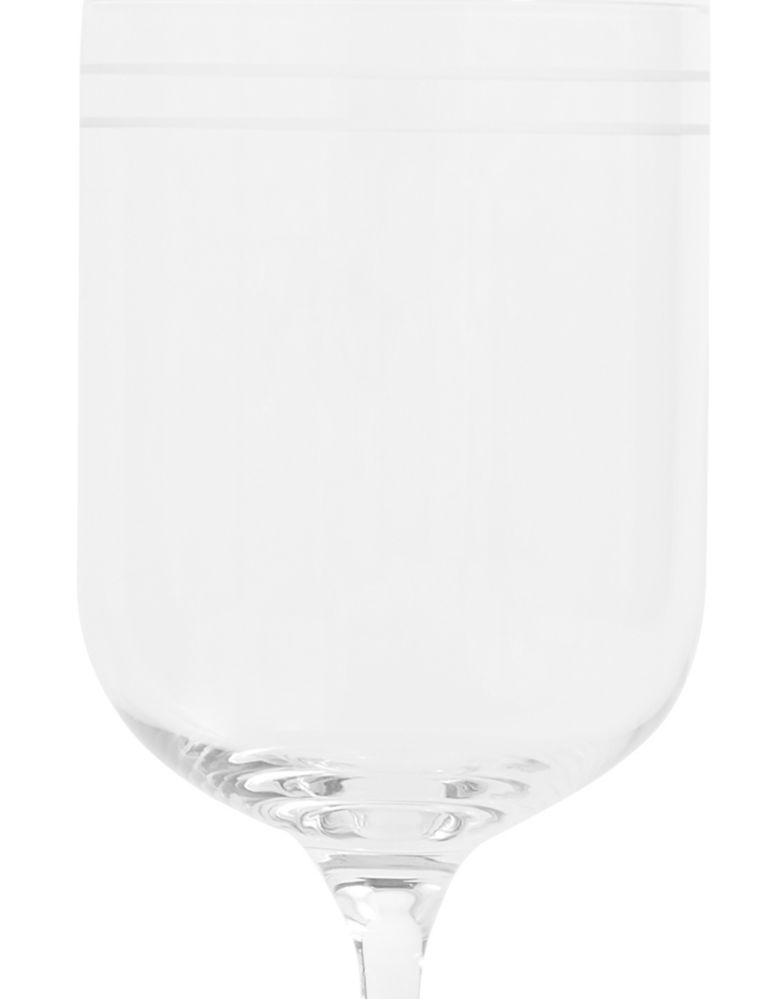 Set of 4 Marlowe Stripe White Wine Glasses 4 of 4