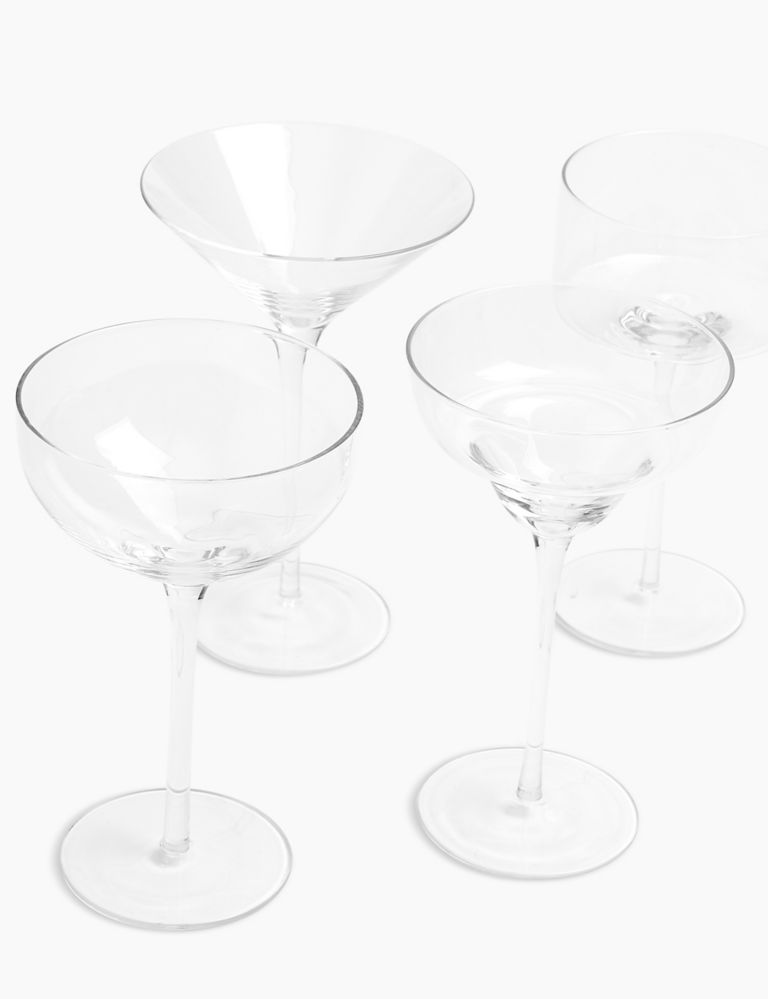 Set of 4 Martini Glasses 2 of 7