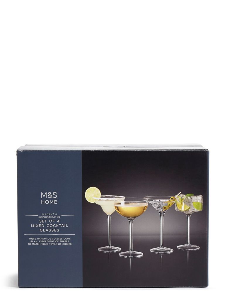 Set of 4 Martini Glasses 6 of 7