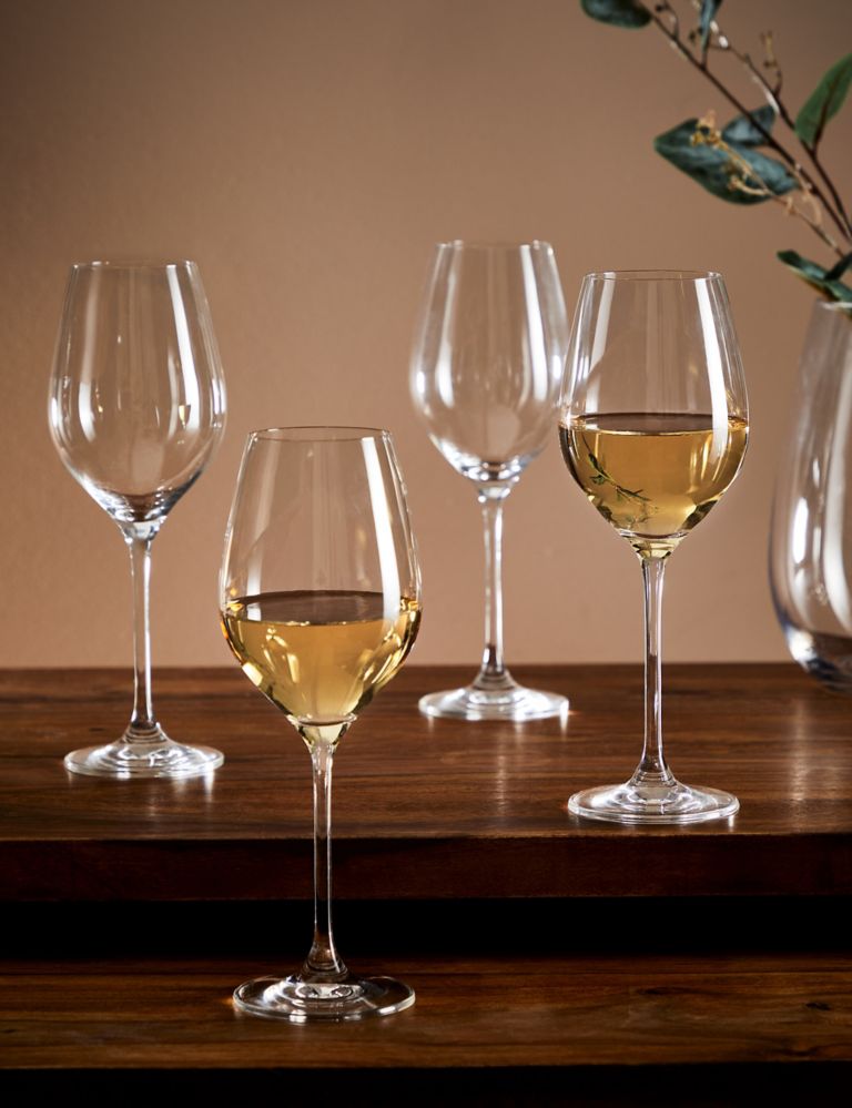 Set of 4 Maxim White Wine Glasses 1 of 4
