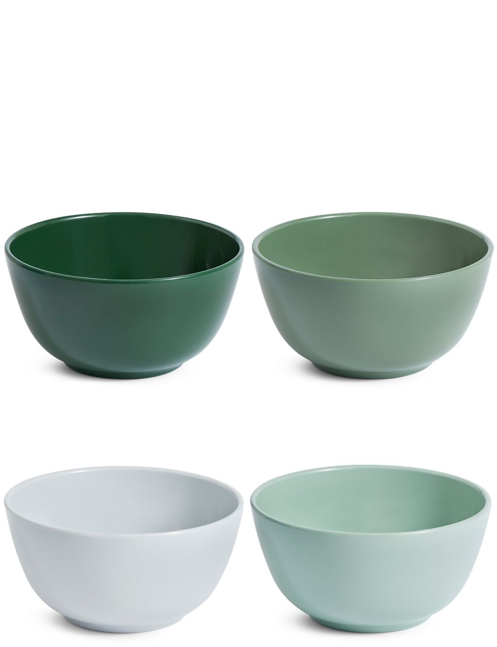 Set of 4 Melamine Bowls 3 of 7