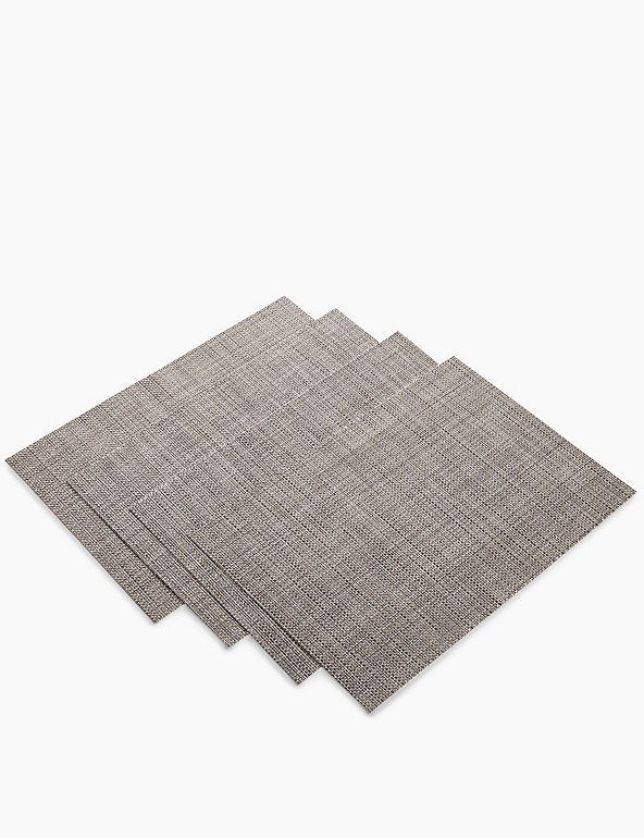 Set of 4 Metallic Woven Placemats Image 1 of 2