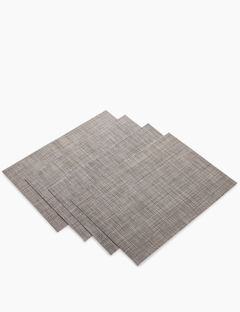 Set of 4 Metallic Woven Placemats 1 of 2