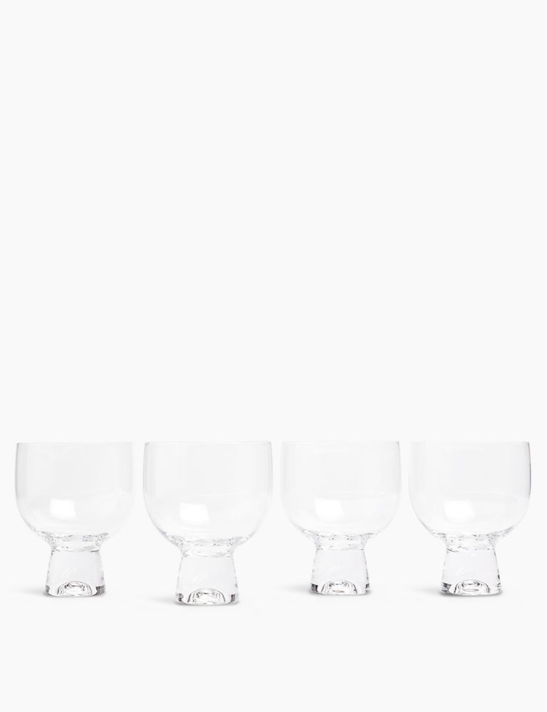 Set of 4 Miami Crystal Gin Glasses 1 of 4