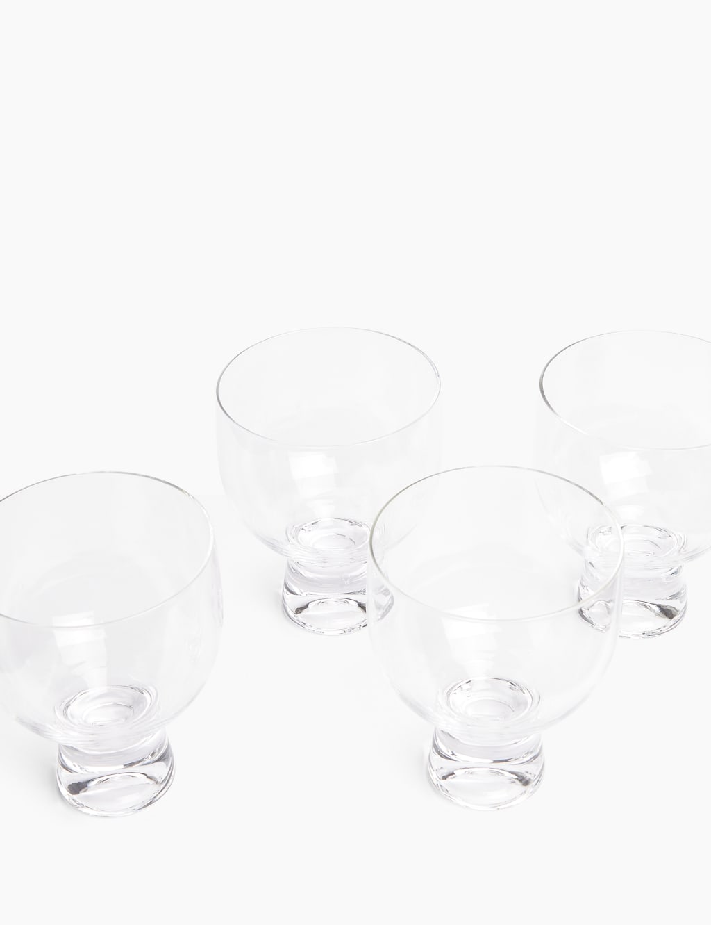 Set of 4 Miami Crystal Gin Glasses M&S
