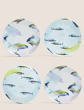 Set of 4 Nautical Side Plates Image 2 of 4