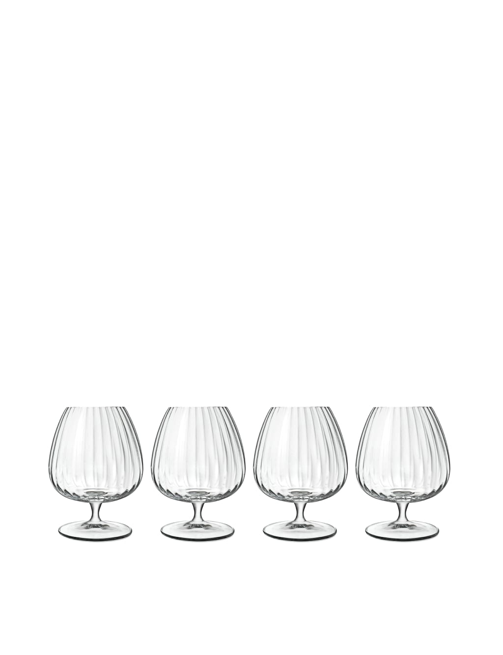 Set of 4 Optica Cognac Glasses Luigi Bormioli M&S