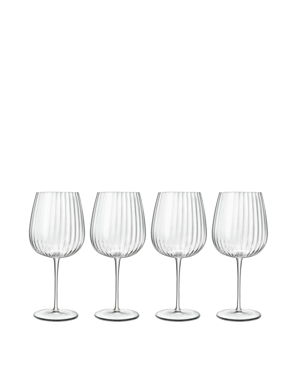 Set of 4 Optica Textured Gin Glasses Luigi Bormioli M&S