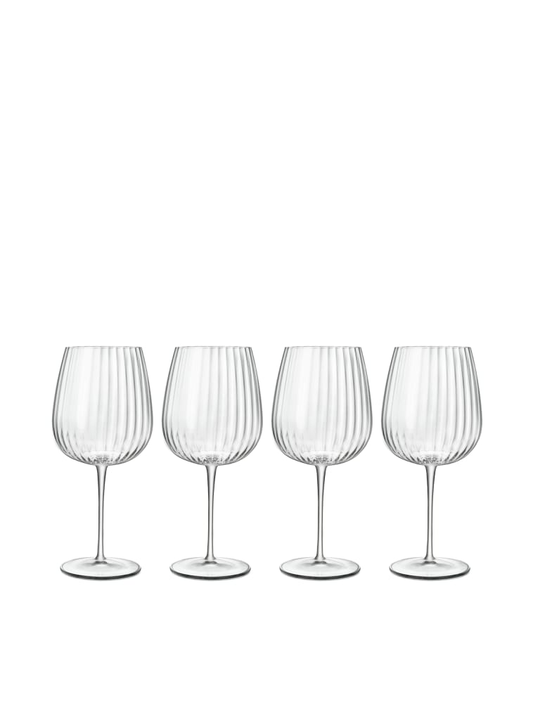 Set of 4 Optica Textured Gin Glasses Luigi Bormioli M&S