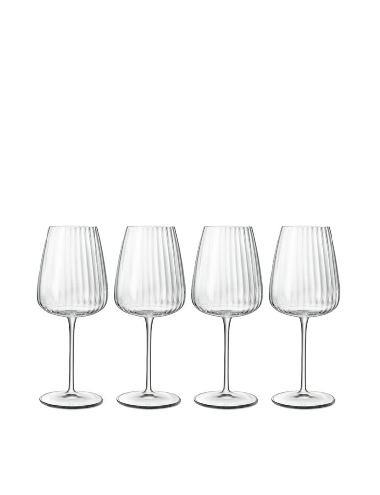 Set of 4 Optica White Wine Glasses 1 of 4