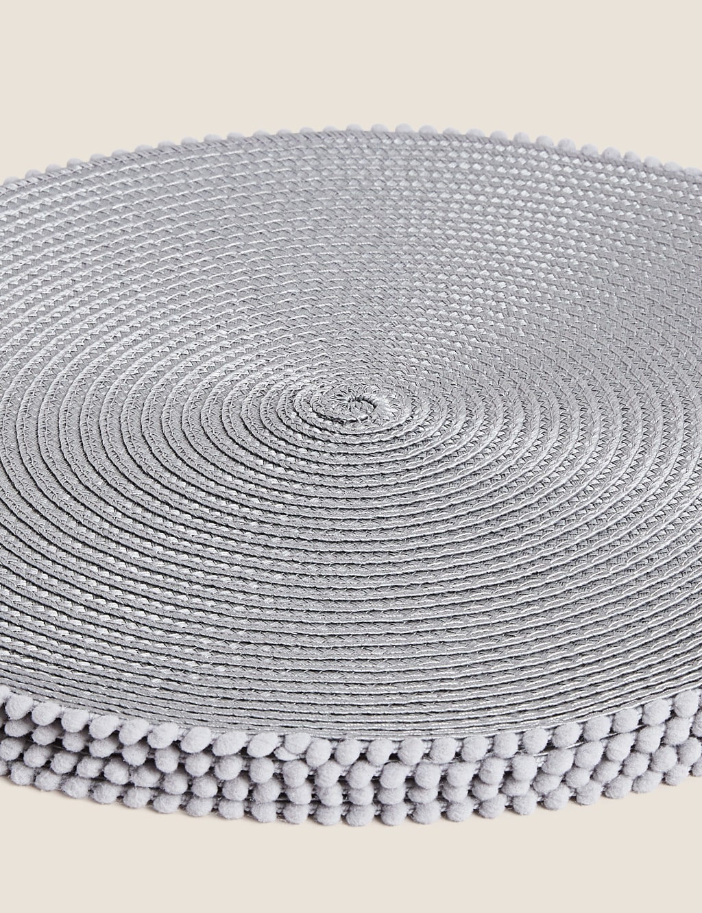 Set of 4 Pom Pom Placemats M&S Collection M&S