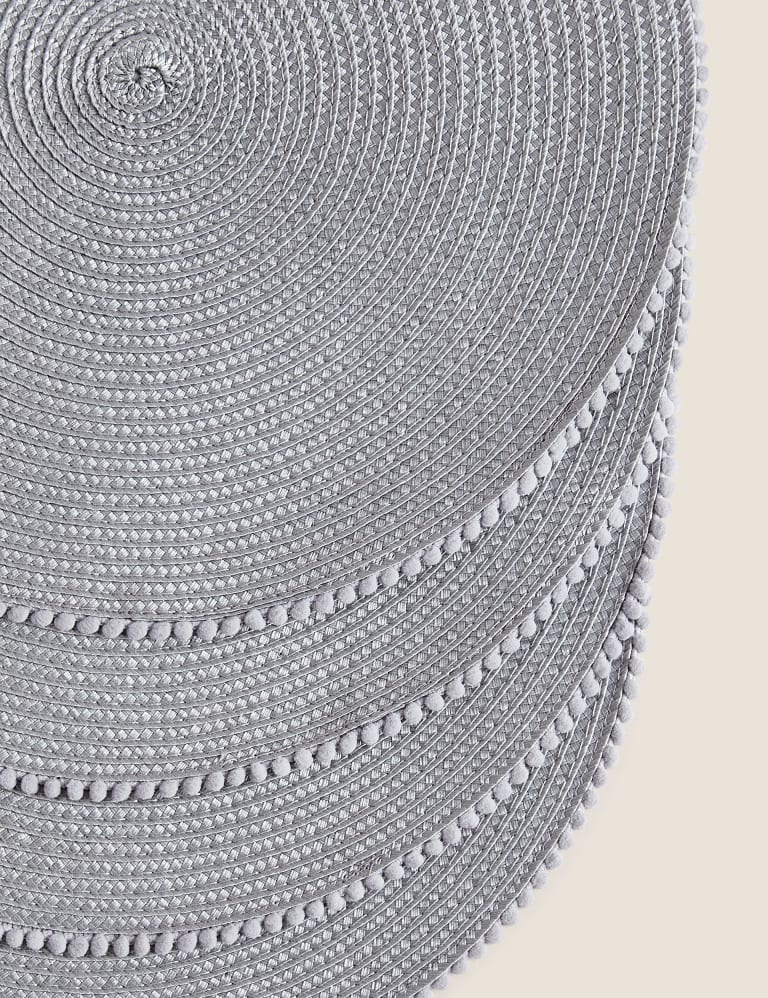 Set of 4 Pom Pom Placemats M&S Collection M&S