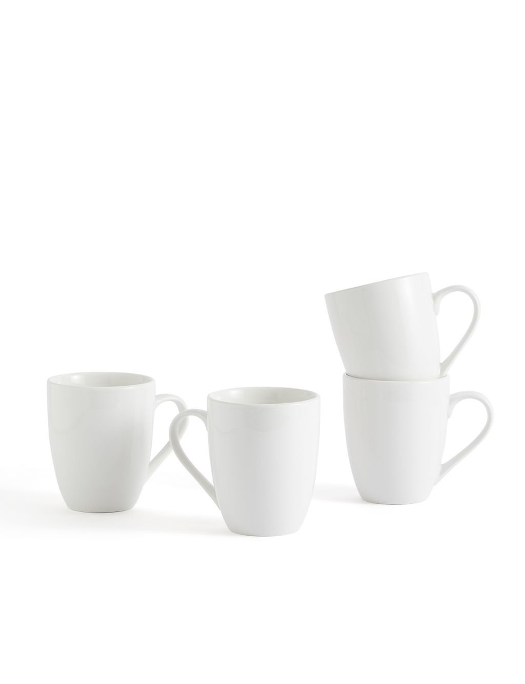 Set of 4 Porcelain Mugs 4 of 4