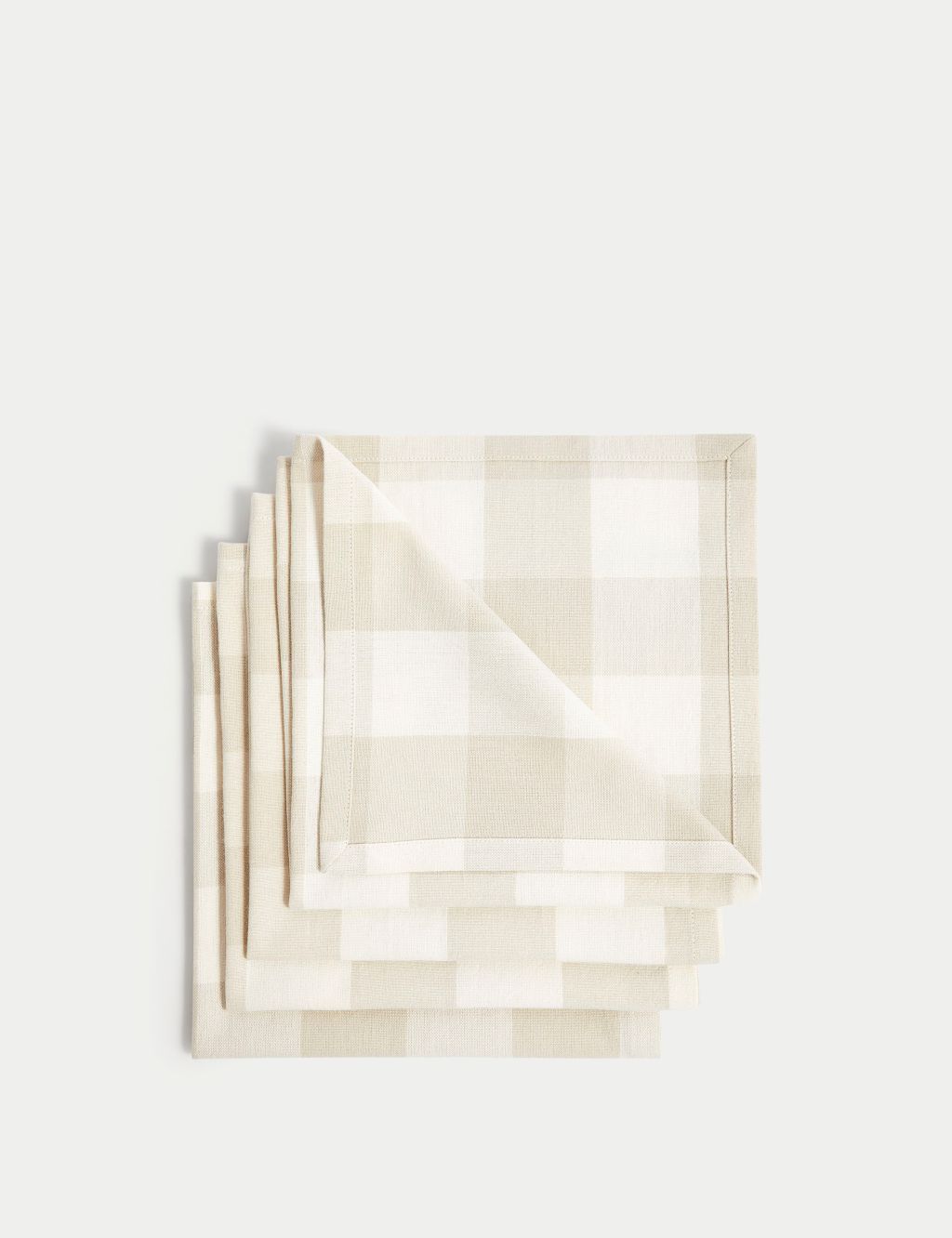 Set of 4 Pure Cotton Gingham Napkins 3 of 3