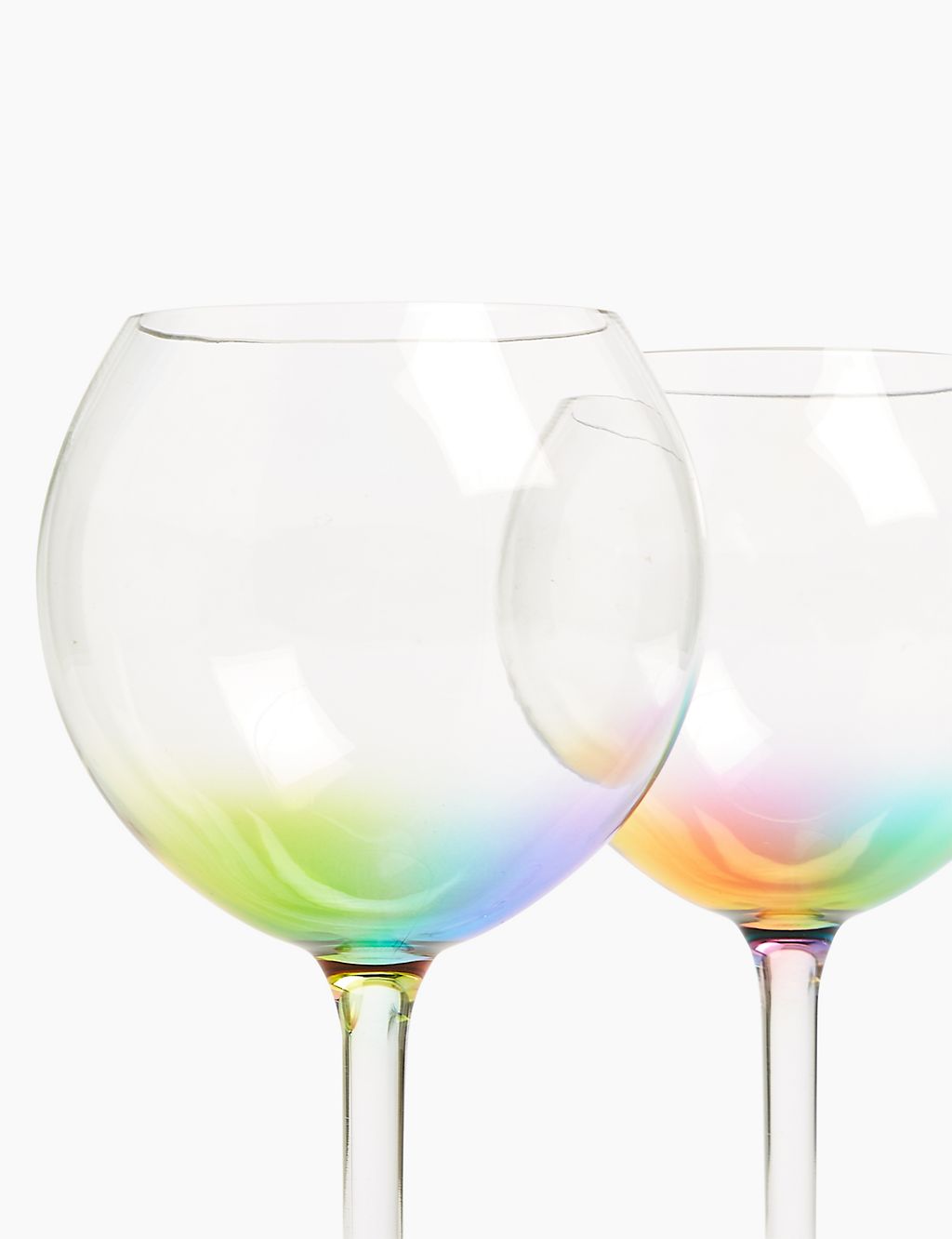 Set of 4 Rainbow Picnic Gin Glasses 2 of 4