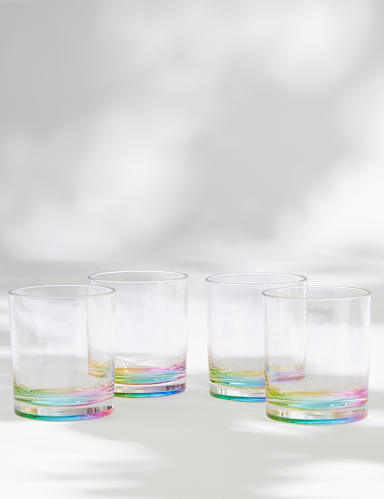 Set of 4 Rainbow Picnic Tumblers 1 of 4