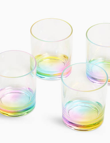 Set of 4 Rainbow Picnic Tumblers 2 of 4