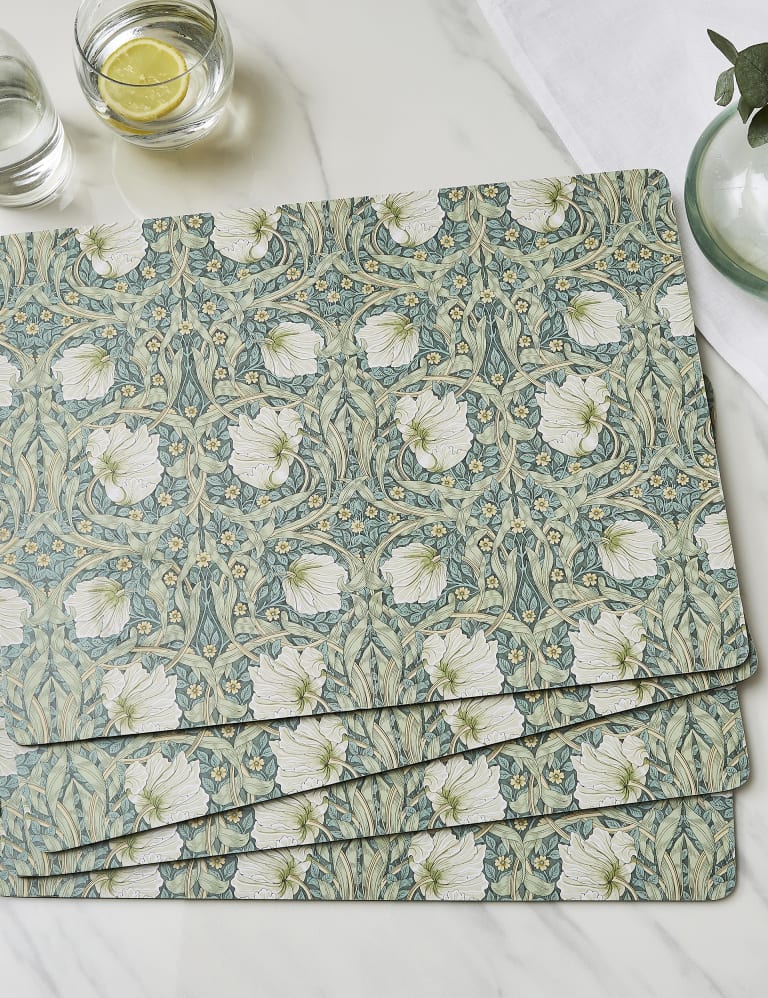 Set of 4 Rectangular Pimpernel Placemats Morris & Co M&S