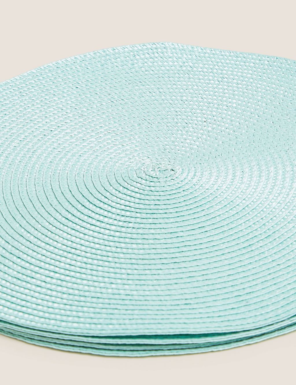 Set of 4 Round Woven Placemats 2 of 3