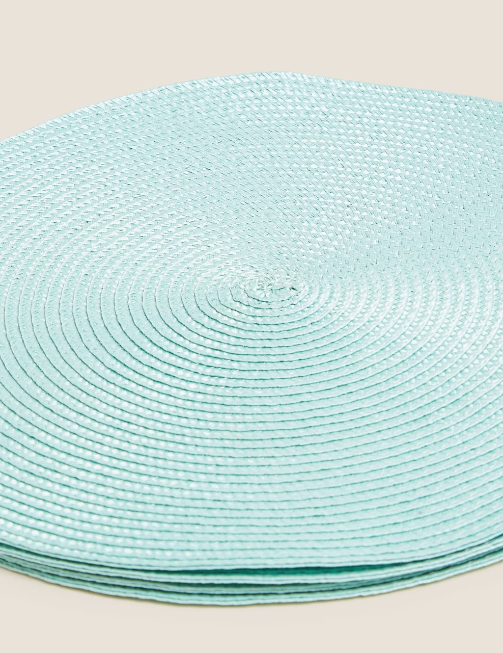 Set of 4 Round Woven Placemats M&S