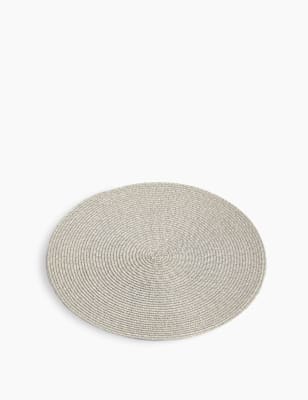 Set Of 4 Round Woven Placemats | M&S Collection | M&S