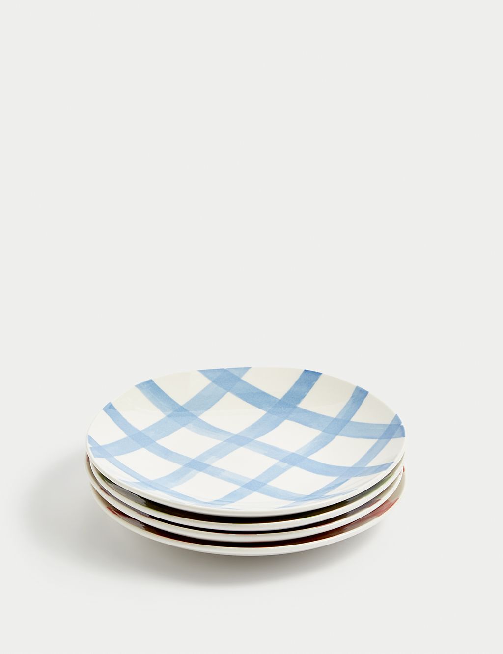 Set of 4 Striped Side Plates 2 of 3