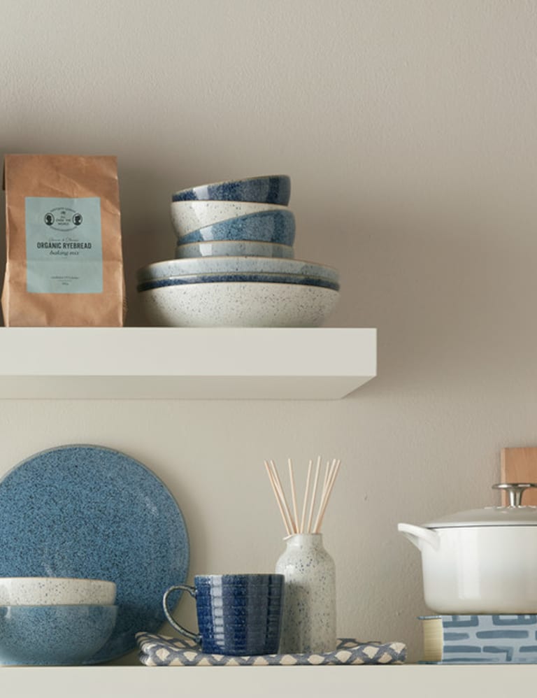 Set of 4 Studio Blue Cereal Bowls Denby M&S