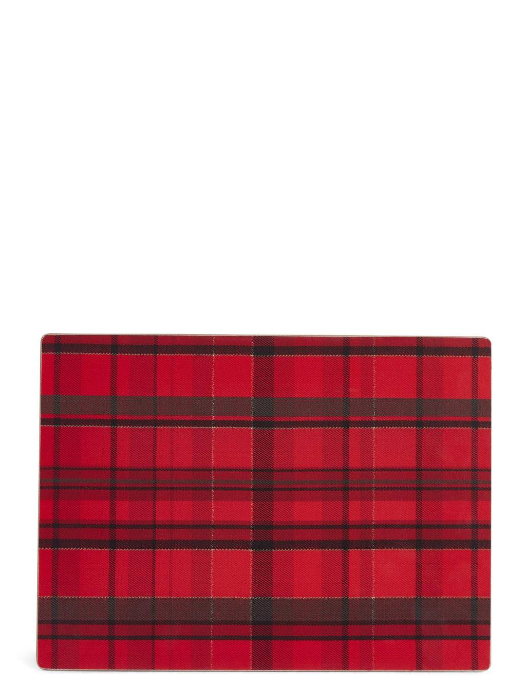 Set of 4 Tartan Placemats & Coasters M&S