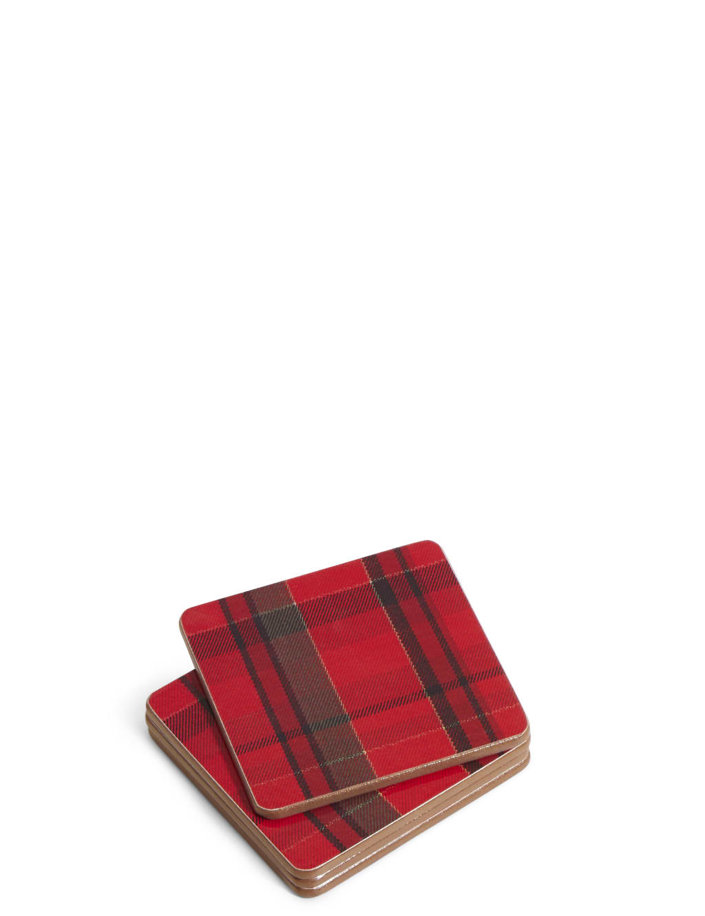 Set of 4 Tartan Placemats & Coasters M&S