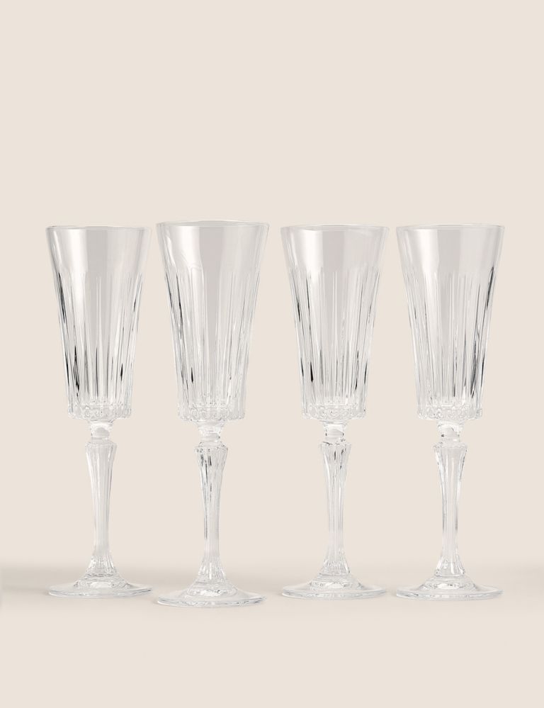 Set of 4 Timeless Champagne Flutes 1 of 3