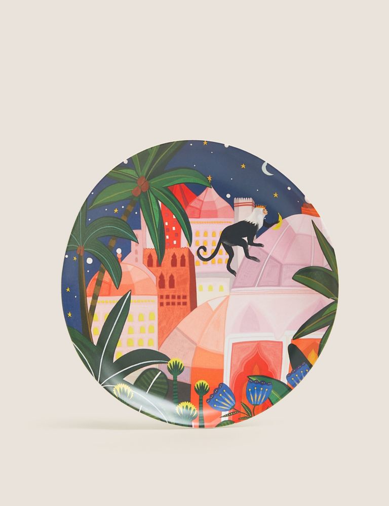 Set of 4 Tropical Jungle Picnic Side Plates 1 of 3