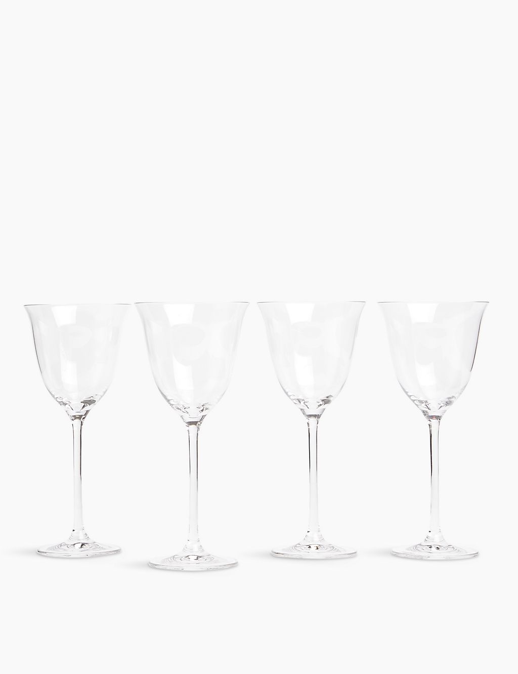 Set of 4 Tulip Crystal Wine Glasses 3 of 3