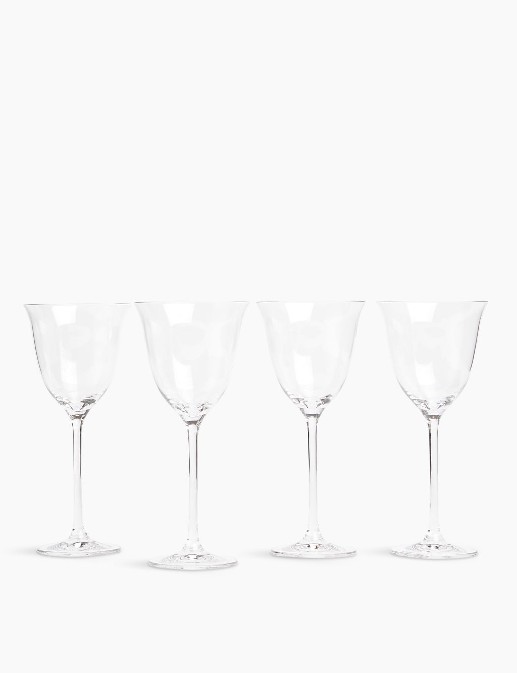 Set of 4 Tulip Crystal Wine Glasses 3 of 3