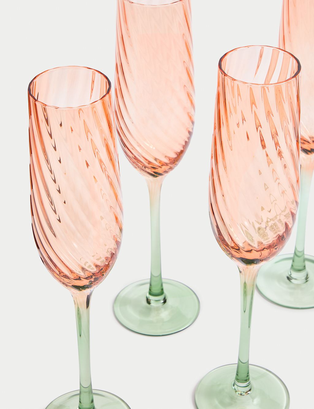 Set of 4 Two Tone Champagne Flutes 2 of 3