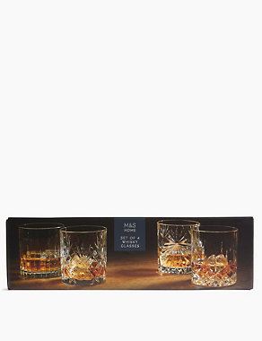 Set of 4 Whisky Glasses Image 2 of 6