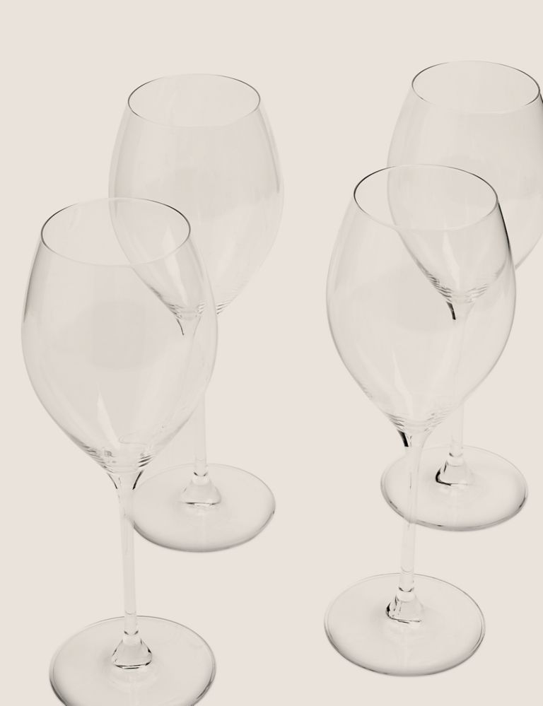 Set of 4 White Wine Glasses 3 of 5