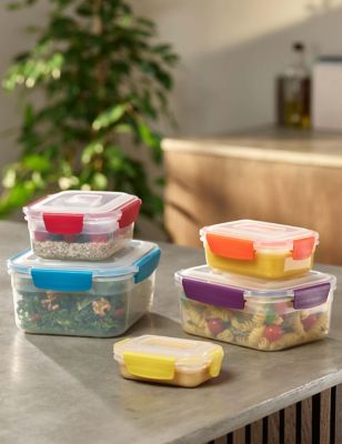 Set of 5 Nest Lock Storage Containers Image 2 of 7