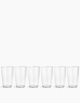 Set of 6 Hexagon Highball Glasses M&S