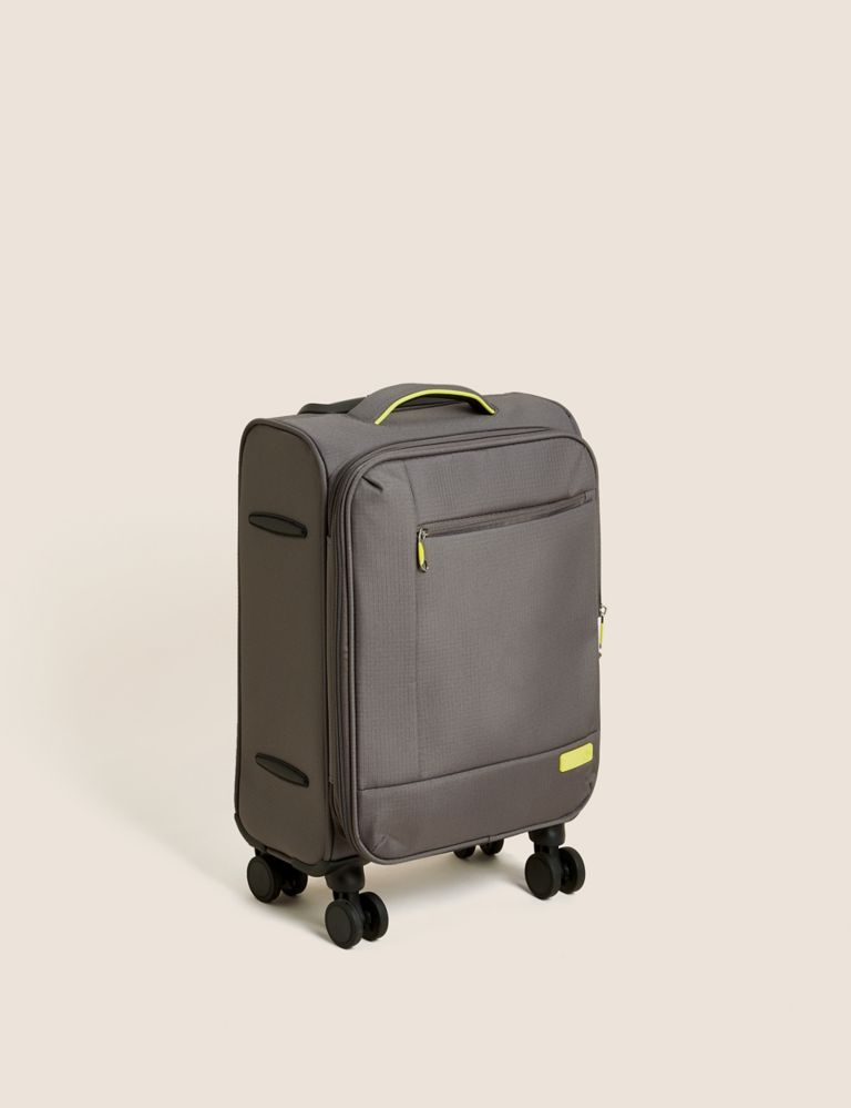 Seville 4 Wheel Soft Cabin Suitcase 1 of 7